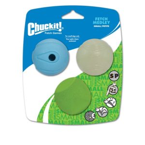 Chuckit Fetch Medley Small 3 Pack 4.8cm