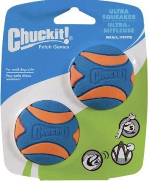 Chuckit Ultra Squeaker Ball Small 2 Pack 4.8cm