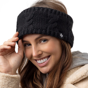 Heat Holders Alta Ladies Cable Knit Headband Grey