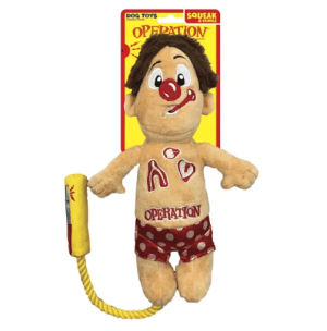 Hasbro Dog Toy Operation Squeak & Crunch Rope 12"