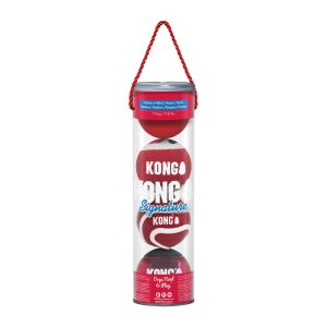 KONG Signature Balls 4pk Assorted Medium