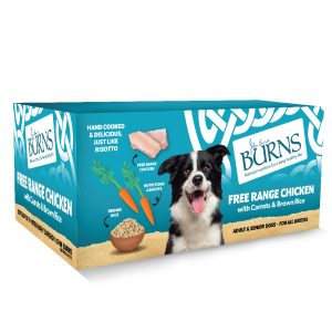 Burns Dog Adult Organic Chicken Pouch 6X395g