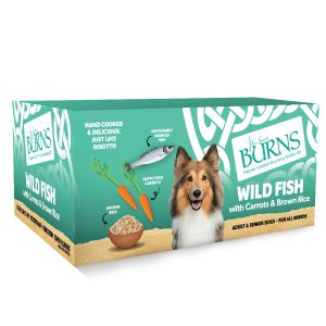 Burns Dog Adult Fish Veg And Rice Pouch 6x395g