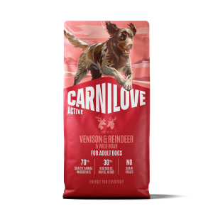 Carnilove Active Venison, Reindeer & Wild Boar Dog Food for Adult Dogs