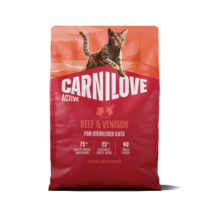 Carnilove Active Beef & Venison Cat Food for Adult Cats 2kg