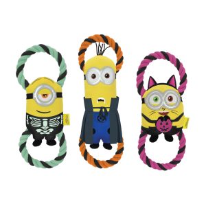 Happy Pet Minion Halloween Double Tug Small (Bob,Stuart,Kevin)