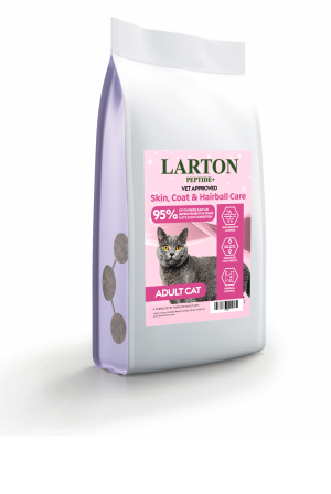 Larton Adult Cat Peptide+ Skin, Coat & Hairball